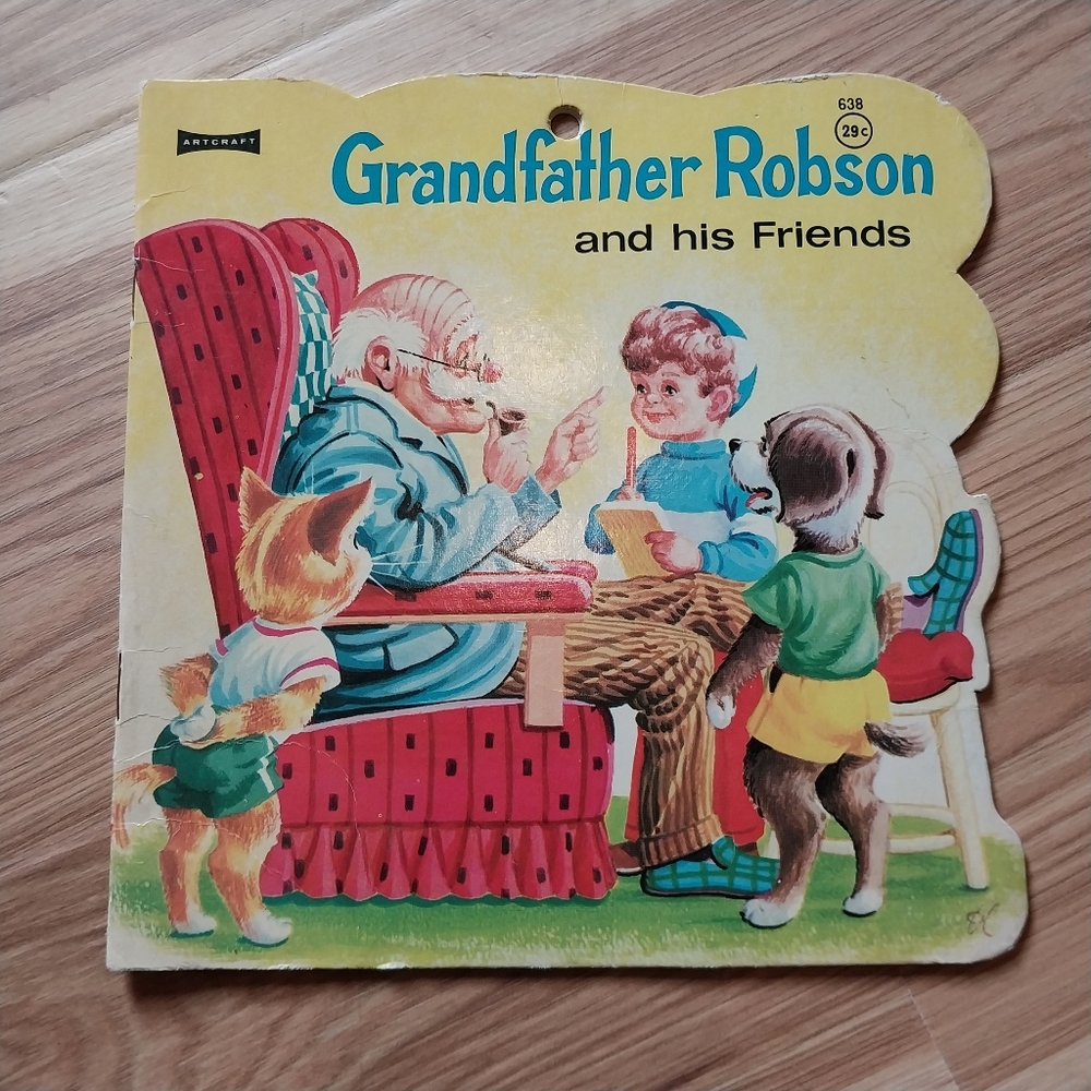1968 Grandfather Robson and his Friends Book Children's Netherlands Paperback